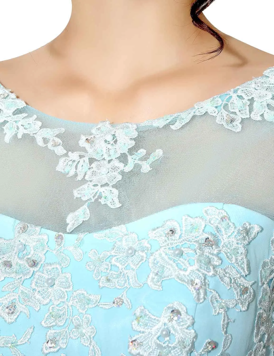 Sarahbridal Women's Long Prom Dress Chiffon Bridesmaid Dresses Ball Gowns SSD181