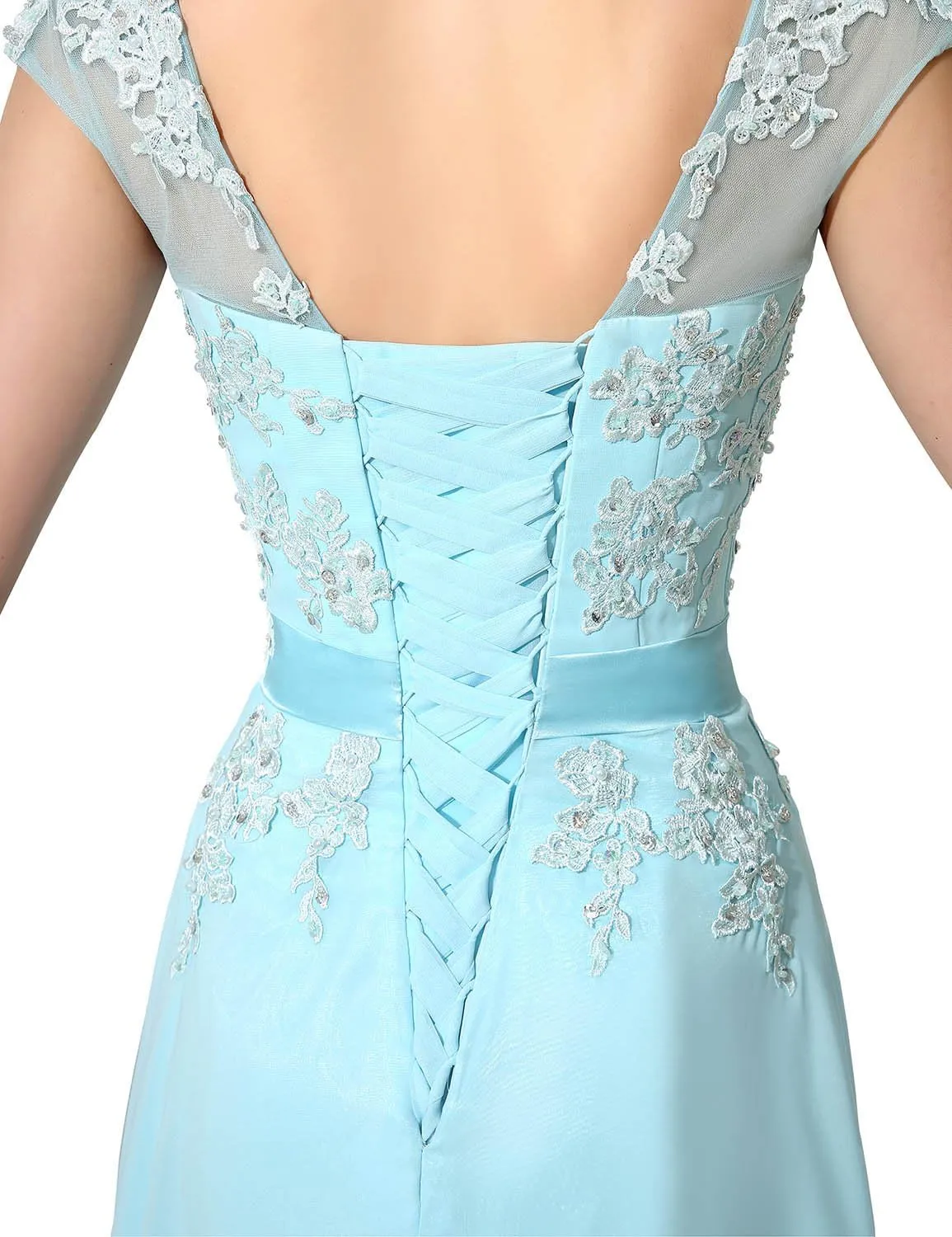 Sarahbridal Women's Long Prom Dress Chiffon Bridesmaid Dresses Ball Gowns SSD181