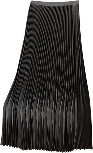 Satin Skirts for Women Silk Soft Smooth Skirt Solid Color Ruched Comfort Skirt Flowy Swing Stretch Skirts