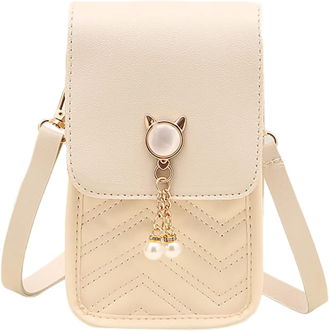 Soft PU Leather Purses and Handbags Color Hasp Phone Bag Shoulder Bag Messenger