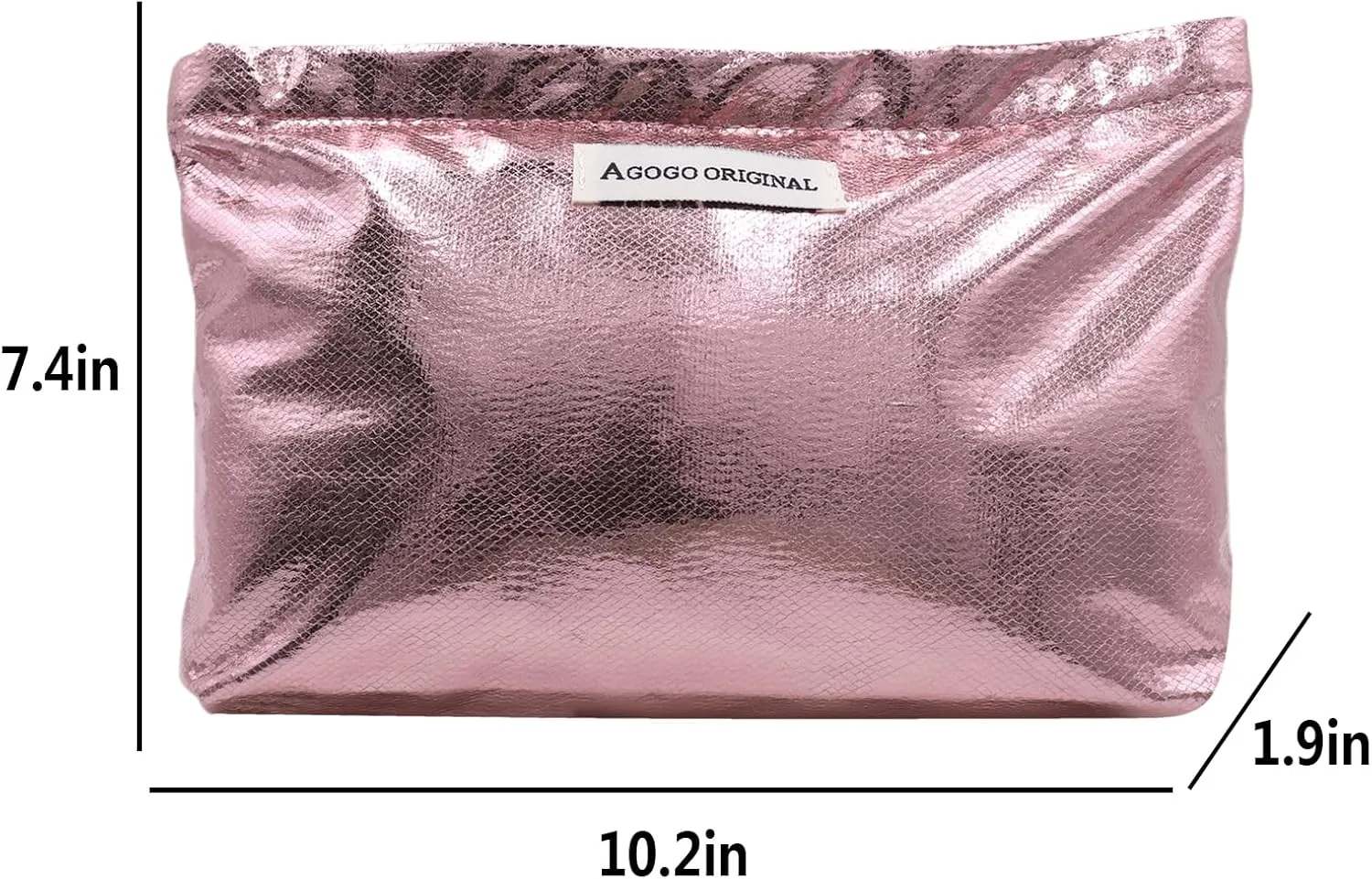 Sparkly Makeup Bag Toiletry Bag for Women Lightweight Waterproof Cosmetic bag Zipper Pouch Travel Accessories