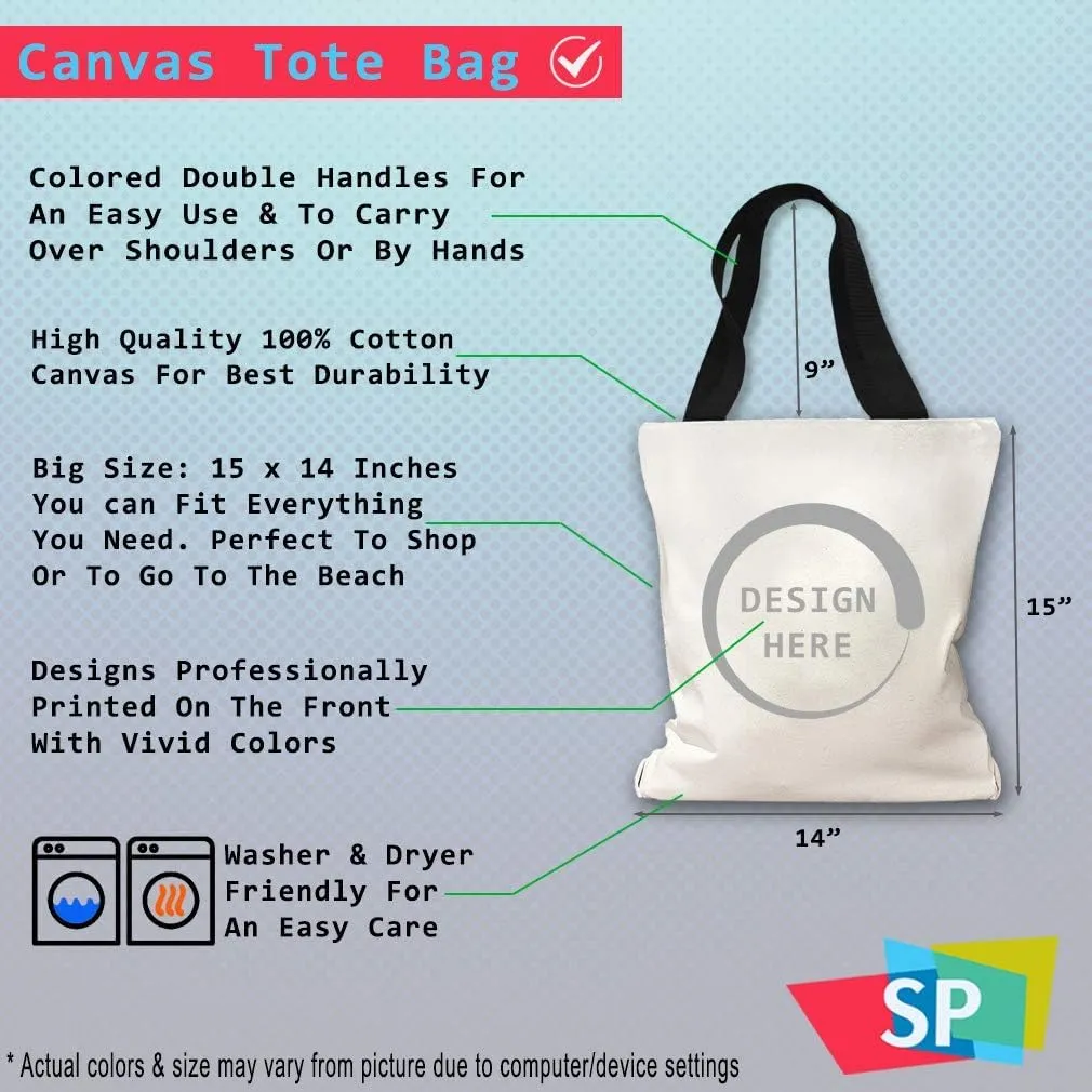 Speedy Pros Canvas Tote Bag for Women Lime Drinking Party Cocktails Girly Beach Bags for Women