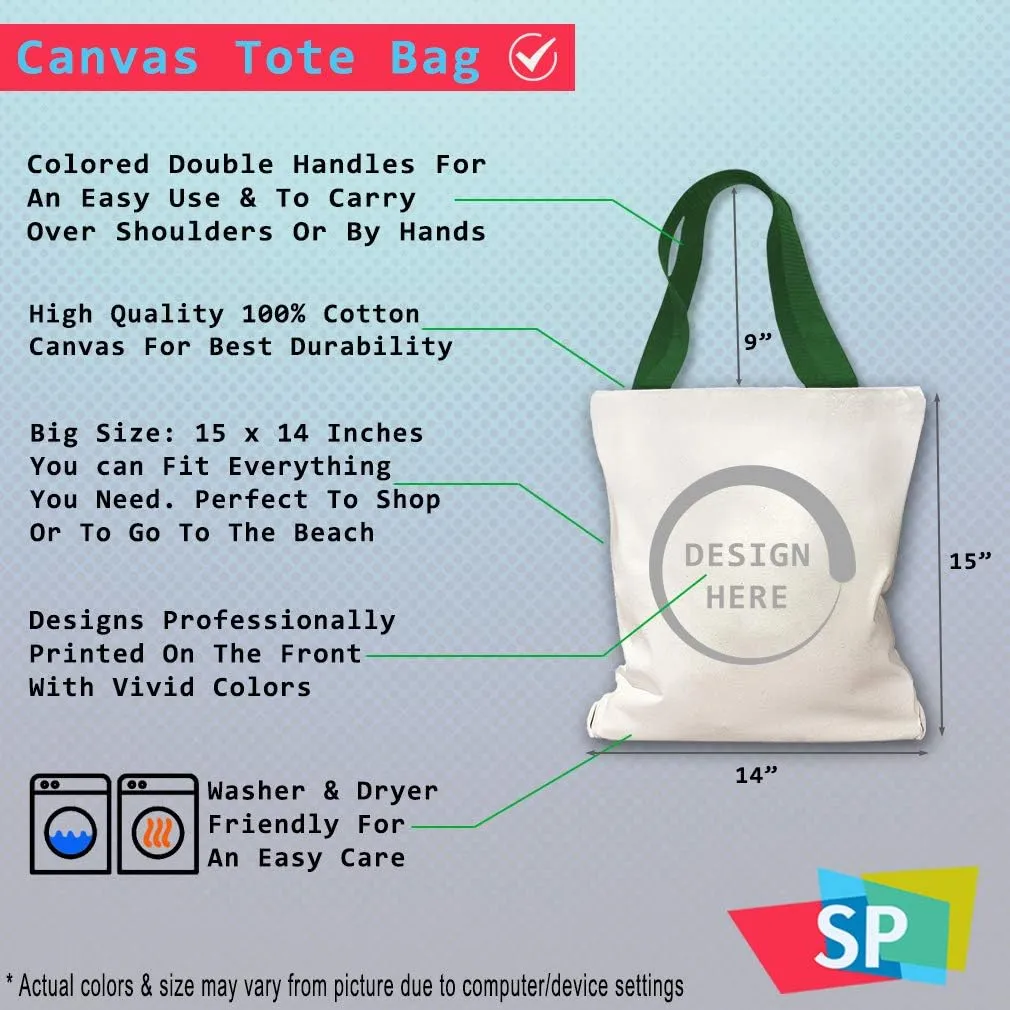 Speedy Pros Canvas Tote Bag for Women Pancakes Make People Happy Funny & Novelty Humor Beach Bags for Women