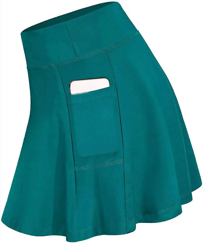 Sport Skirts for Women Summer Tennis Golf Skirts High Waisted with Pockets Inner Shorts for Athletic Skorts Running