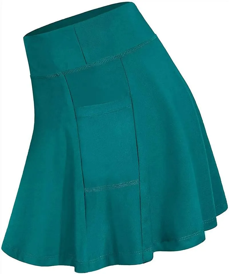 Sport Skirts for Women Summer Tennis Golf Skirts High Waisted with Pockets Inner Shorts for Athletic Skorts Running