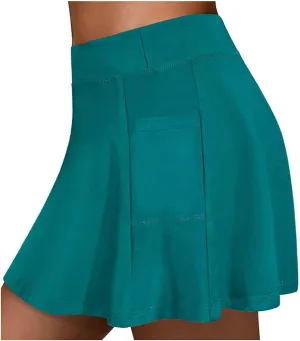 Sport Skirts for Women Summer Tennis Golf Skirts High Waisted with Pockets Inner Shorts for Athletic Skorts Running