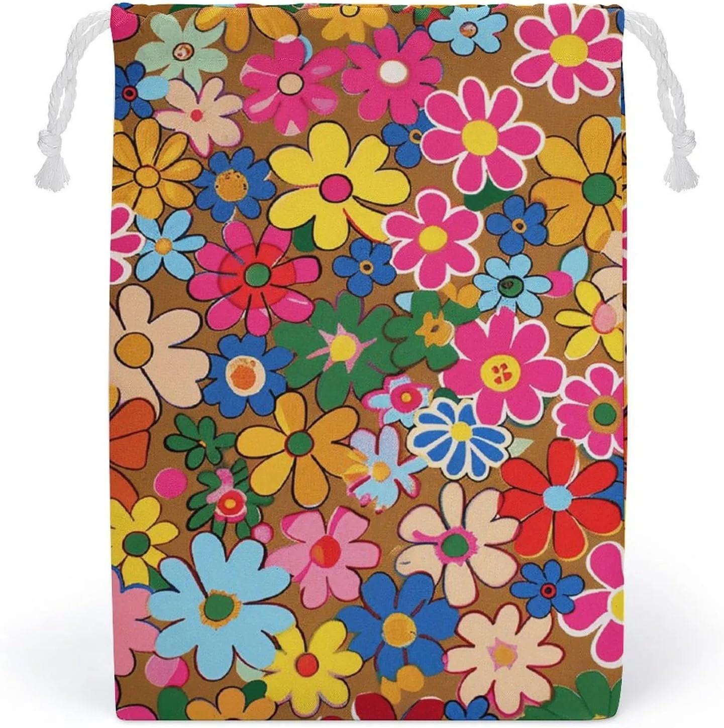 Storage Bags Makeup Bag Toy Bag Reusable Bags Toiletry Bright Flower Style Printed Organizer Multi Purpose Foldable Ditty Bag Travel Pouch