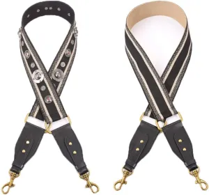 Strap Vintage Rivet Crossbody Width Shoulder Straps Leather Bag Part Accessories Apply to Saddle Bag