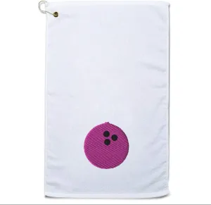 Style In Print Golf Towel Sport Bowling Pink Girl Ball Cotton Bag Accessories