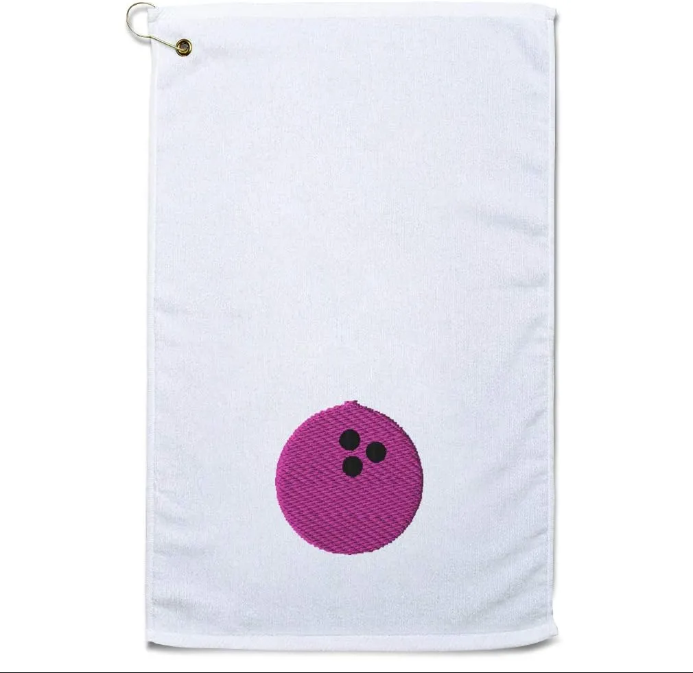 Style In Print Golf Towel Sport Bowling Pink Girl Ball Cotton Bag Accessories