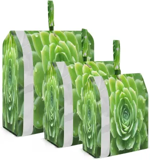 Succulents Green Compression Packing Cubes Luggage Organizer Bags for Travel Suitcase Organizer for Women Travel Accessories