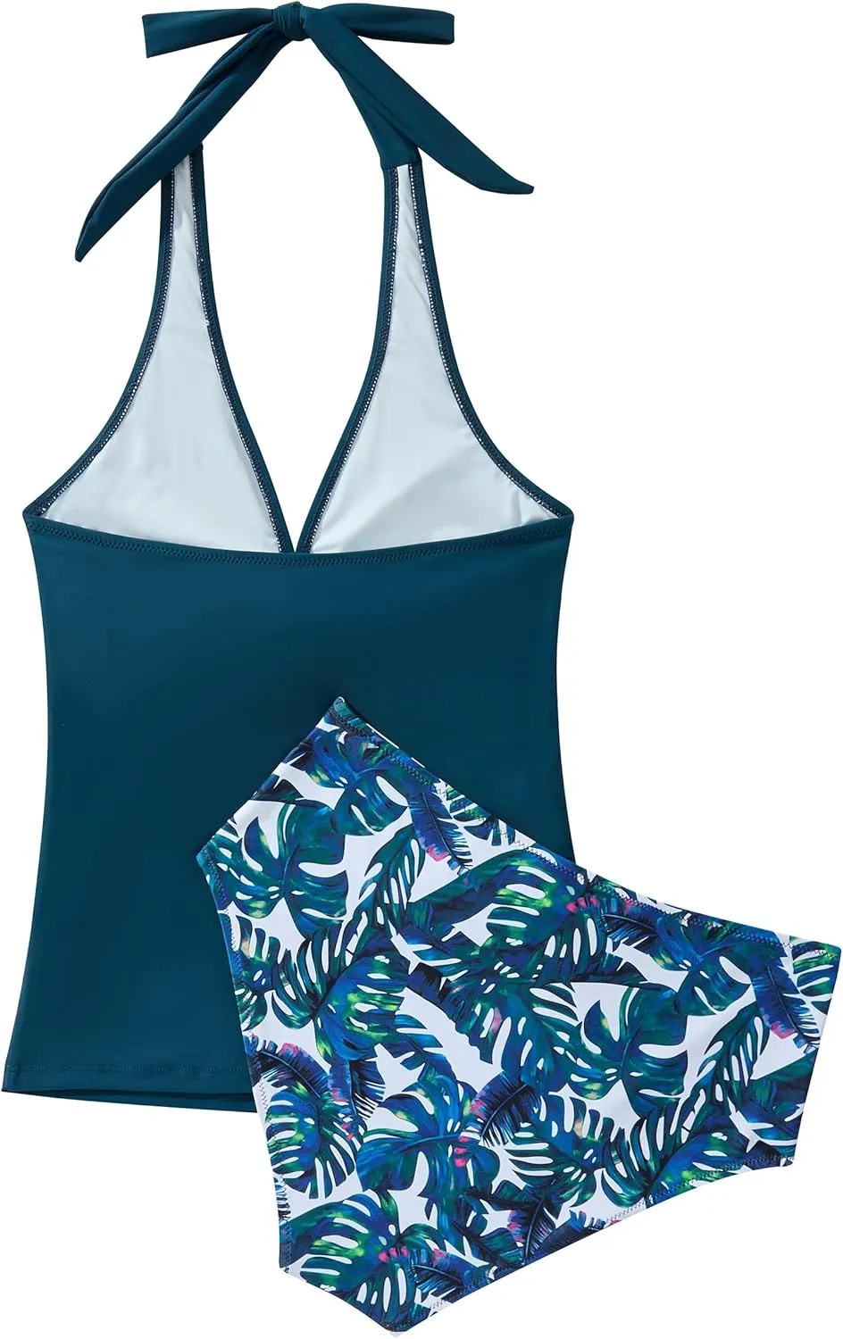 SUUKSESS Women Sexy Halter Tankini Bathing Suit Slimming Tummy Control Swimsuit