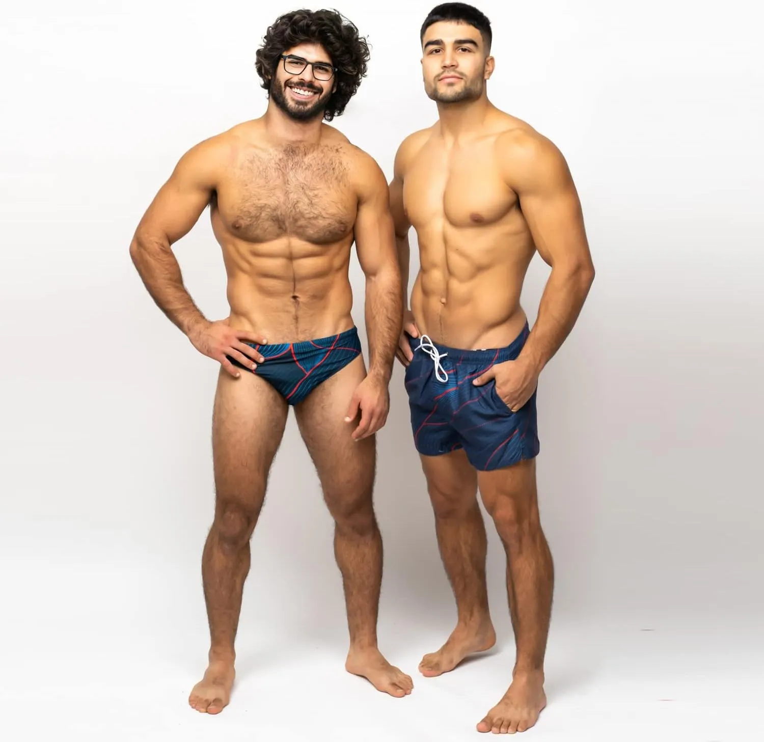 Taddlee Swimwear Men's Beach Swim Boxer Trunks Board Shorts Swimsuits Square Cut