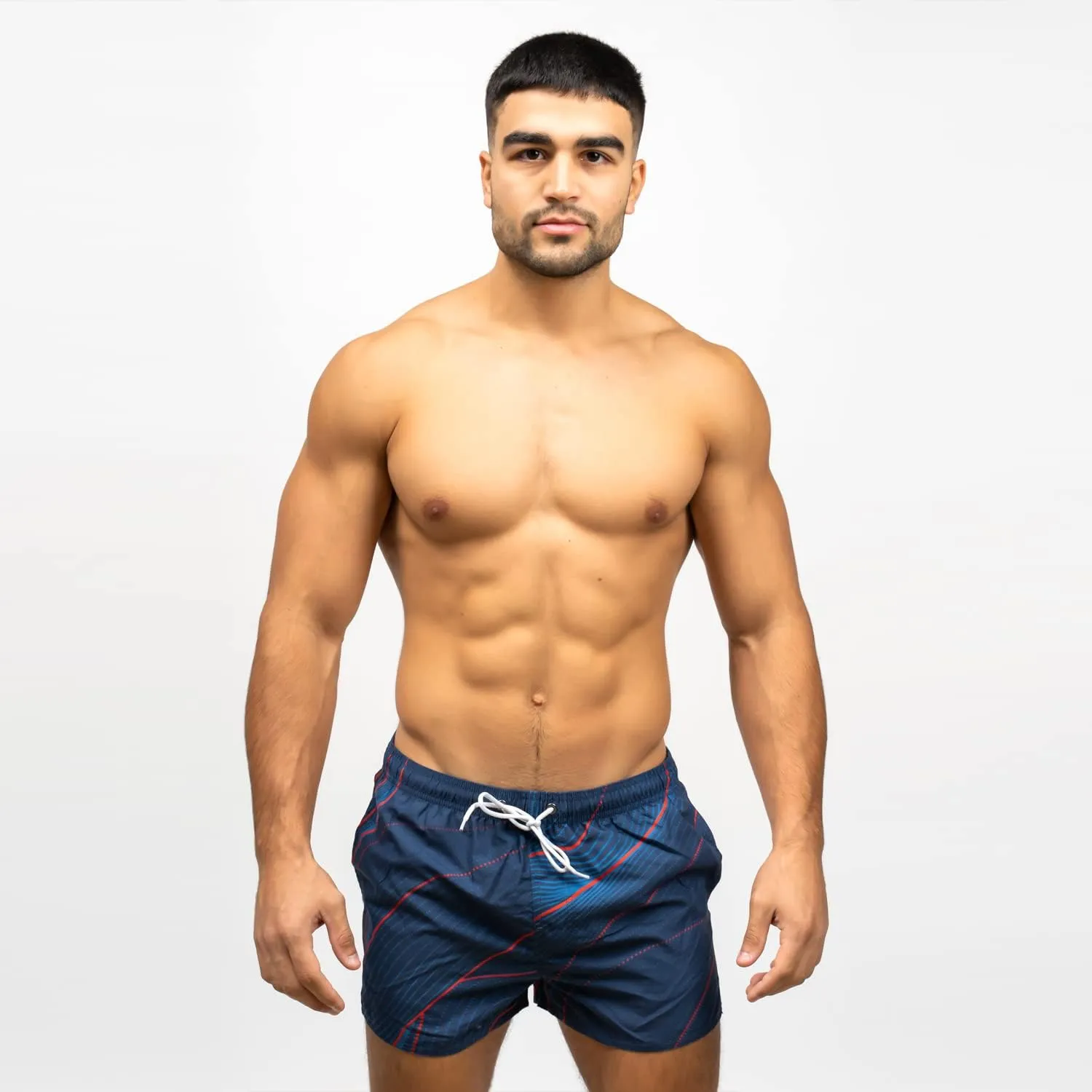 Taddlee Swimwear Men's Beach Swim Boxer Trunks Board Shorts Swimsuits Square Cut