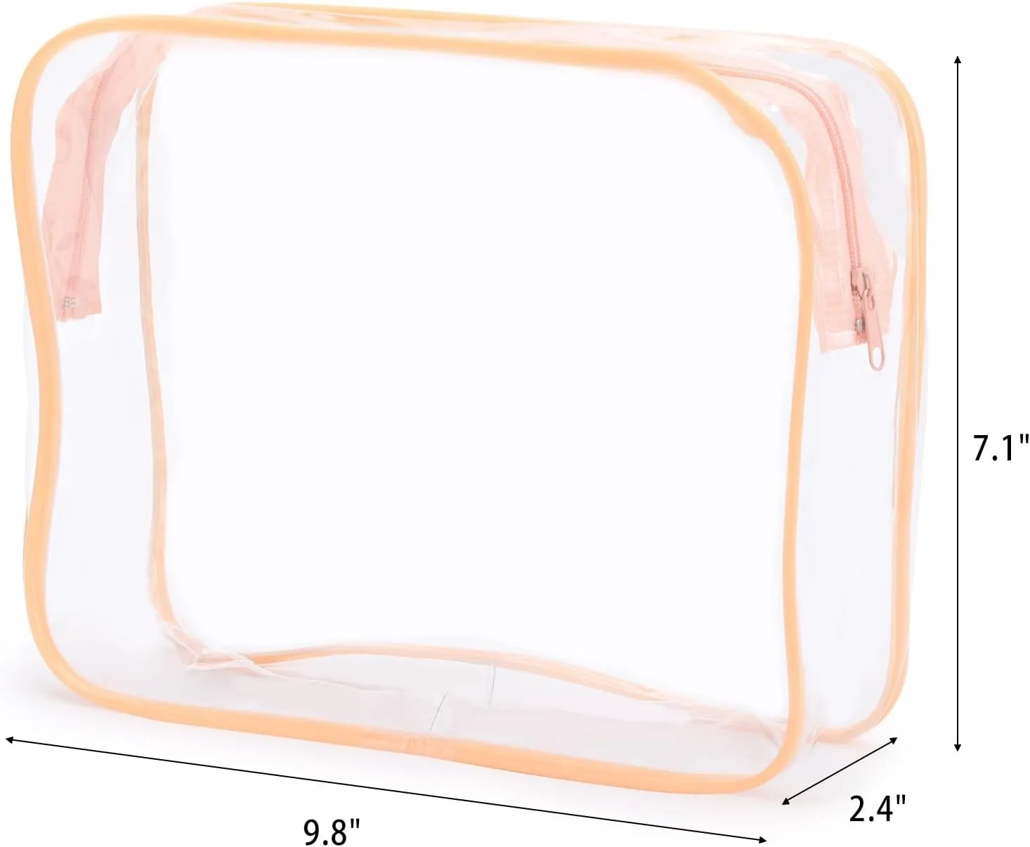 Tbestmax 10 Pack Clear Cosmetic Bags Makeup Bags Portable Waterproof TSA Approved Travel Toiletry Bags Organizer
