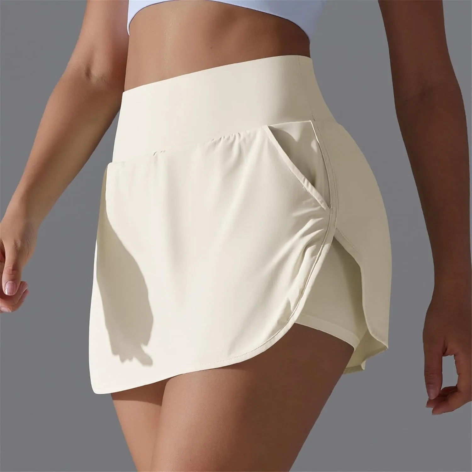 Tennis Gym Skirts for Women with Pockets and Shorts High Waisted Tummy Control Summer Workout Runinng Skorts