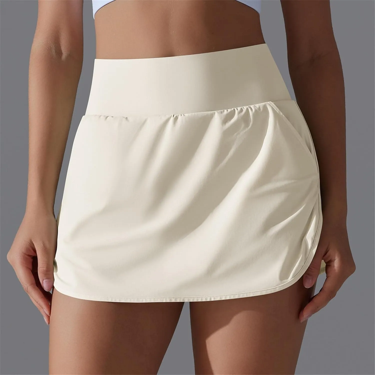 Tennis Gym Skirts for Women with Pockets and Shorts High Waisted Tummy Control Summer Workout Runinng Skorts