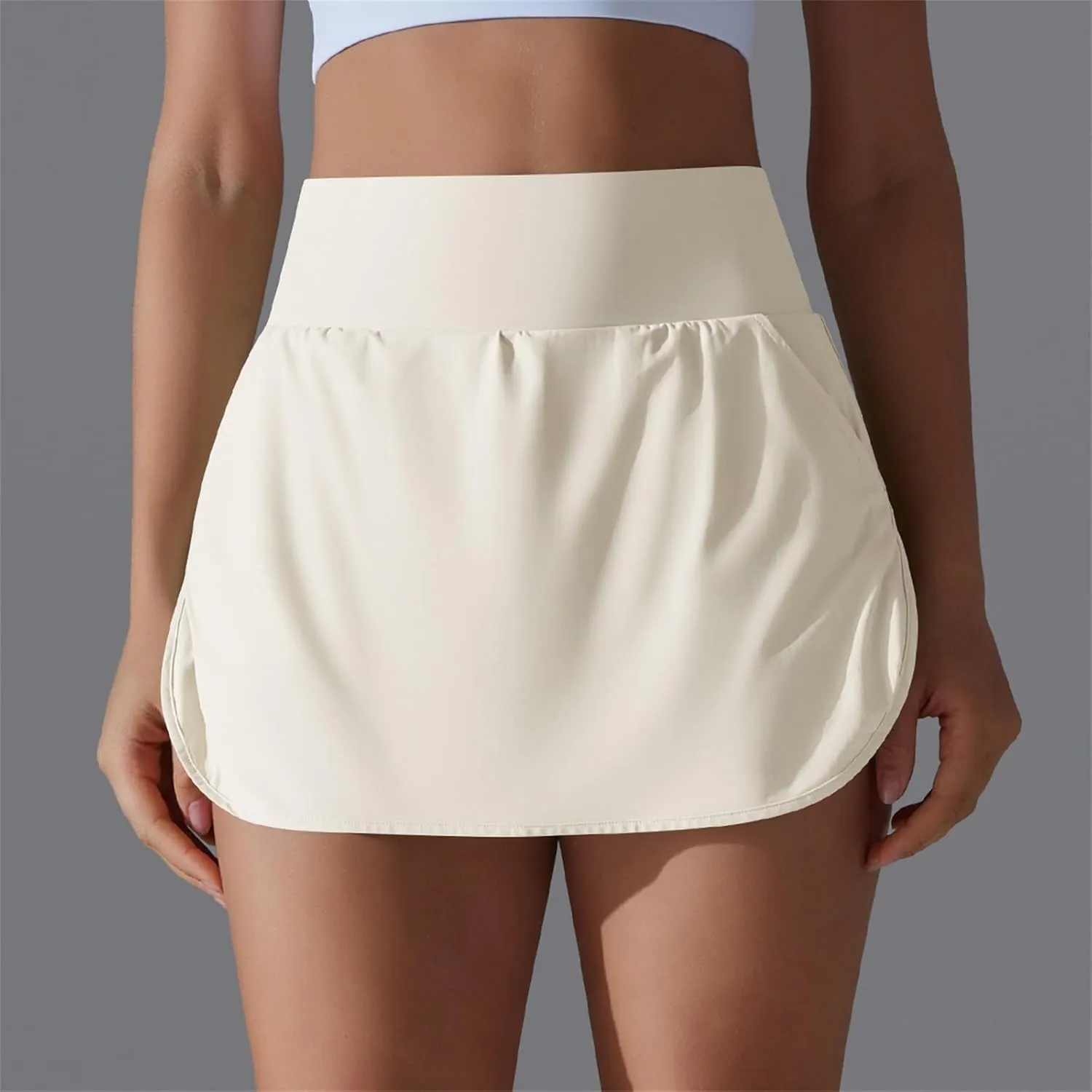 Tennis Gym Skirts for Women with Pockets and Shorts High Waisted Tummy Control Summer Workout Runinng Skorts
