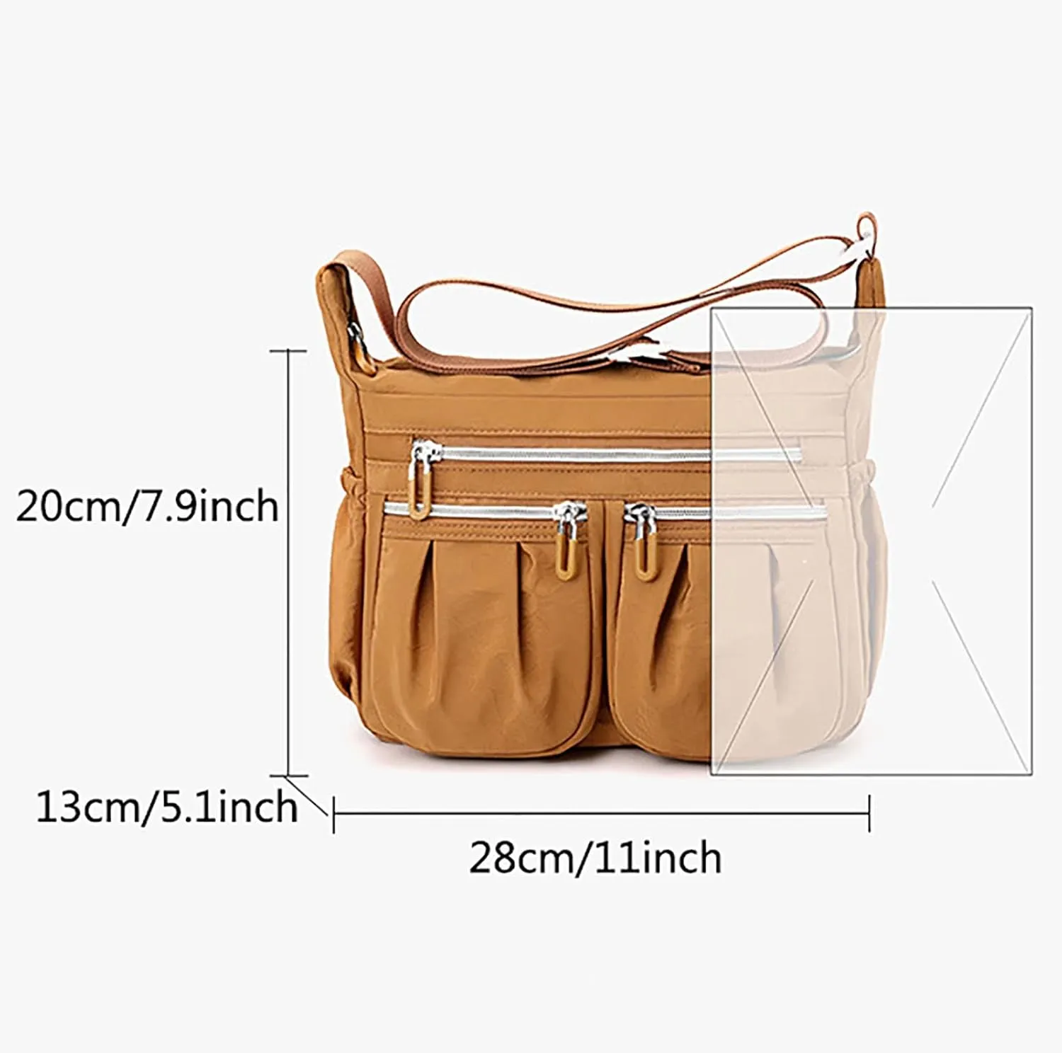 Tote Bag For Women Casual Leather Retro Shoulder Bags Versatile Cross Body Handbags For Shopping Travel Essential A