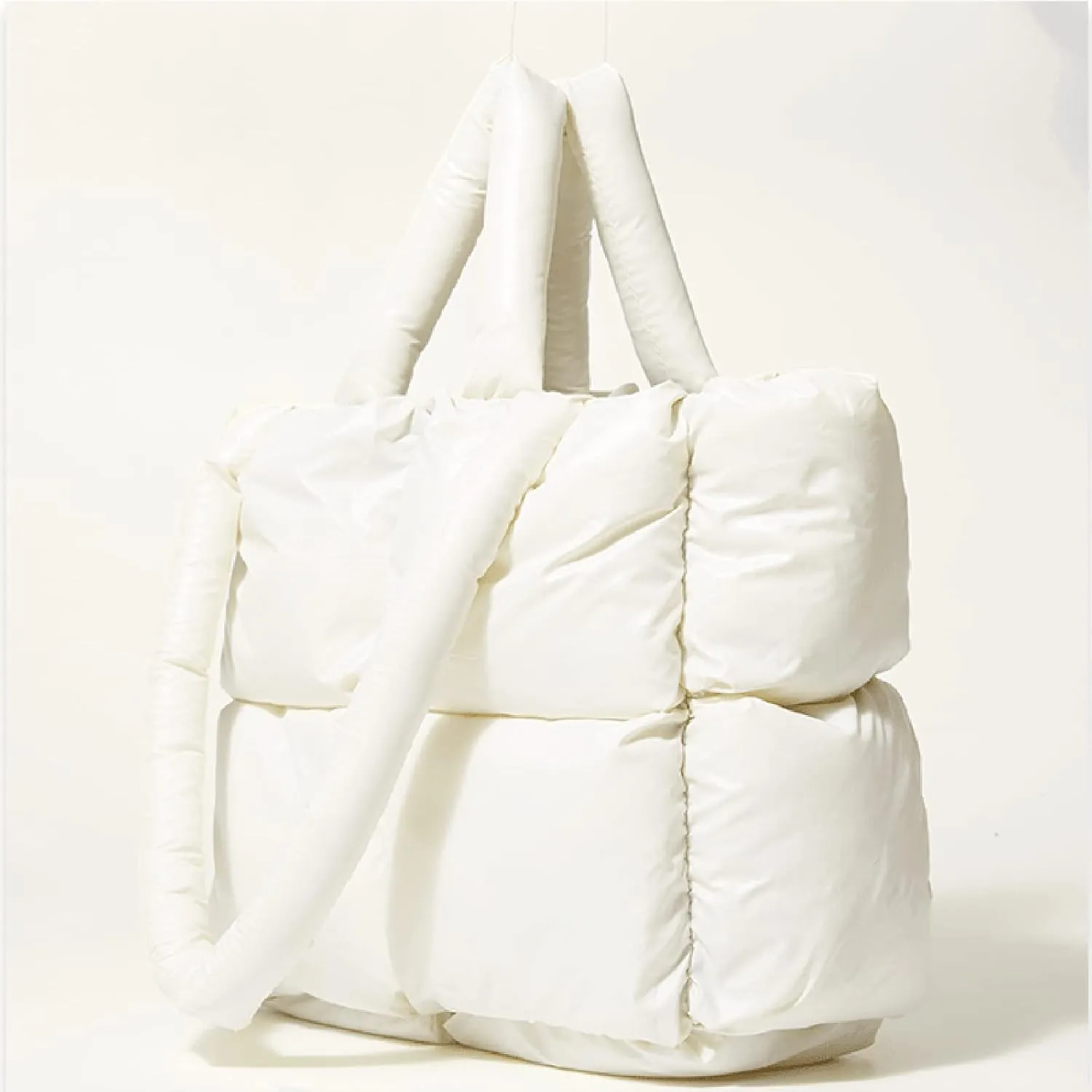 Tote Bag For Women Light Large Quilted Shoulder Bag Carryall Puffer Hobo Bag For Her Friends Travel College D
