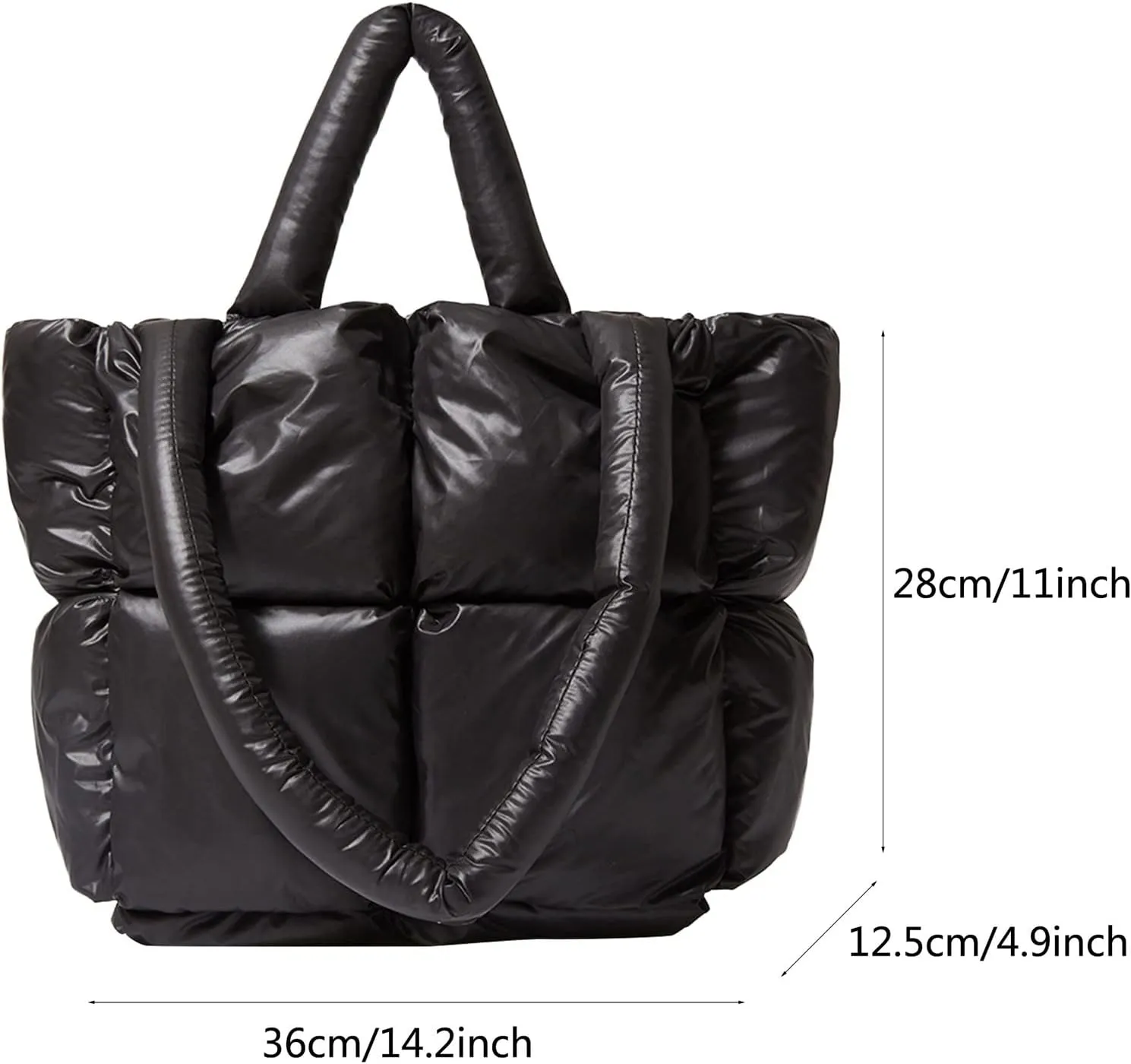 Tote Bag For Women Light Large Quilted Shoulder Bag Carryall Puffer Hobo Bag For Her Friends Travel College D