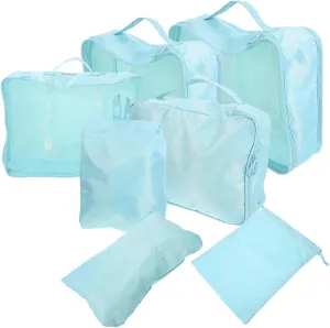Travel Accessories 7pcs Packing Cubes Suitcase Organizer Bags Packing Organizers for Luggage Travel Size Toiletries Bag