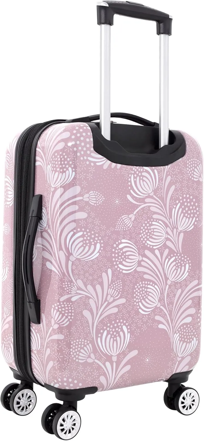 Travelers Club Bella Caronia Deluxe, 3, 7 Piece Luggage & Travel Accessories Set, Selva, 20" Carry-On