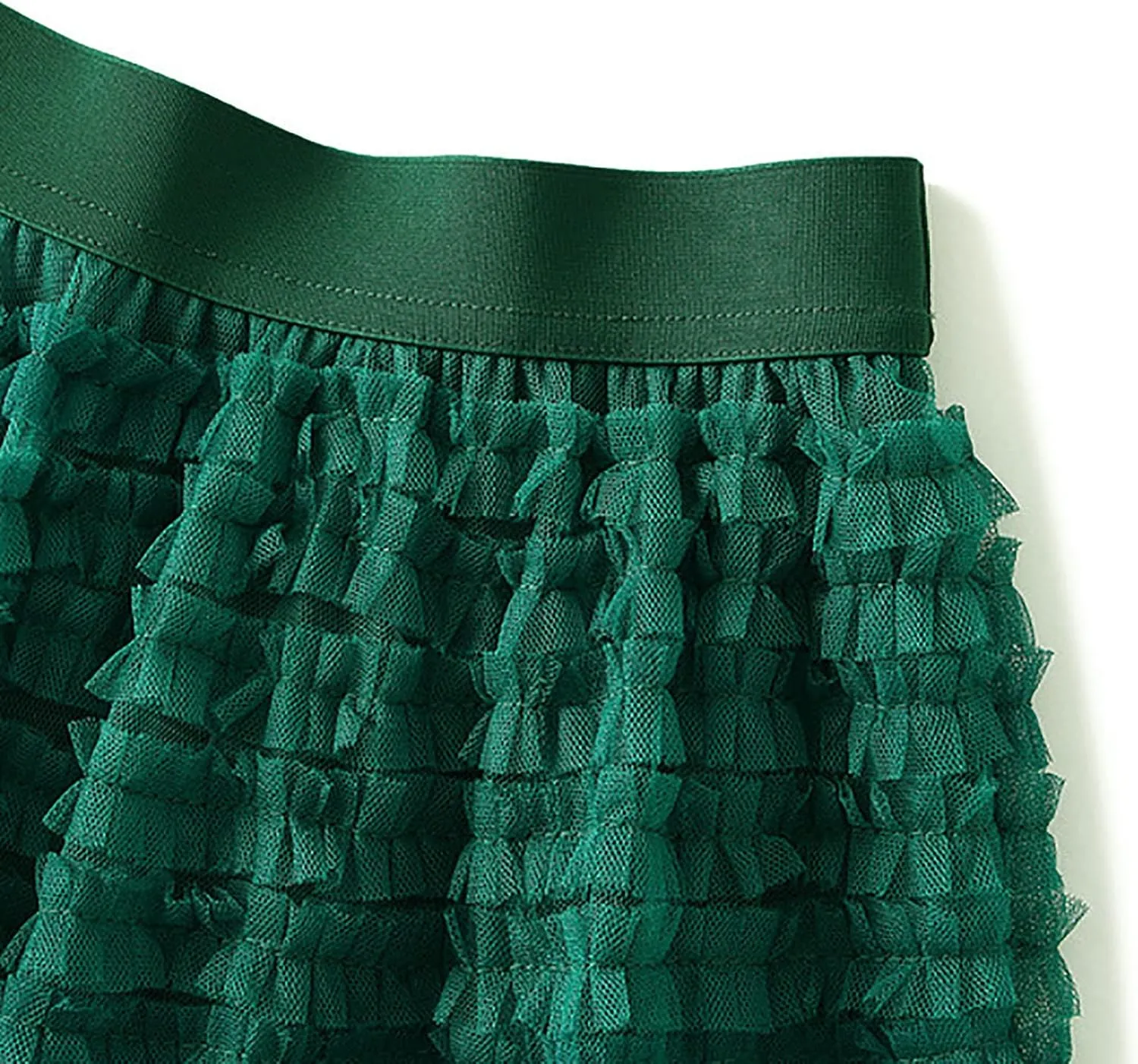 Tutu Skirt for Women Midi Tullu Skirt Bubble Fairy Skirt High Waisted Long Skirt A Line Tiered Tutus Puffy Maxi Skirt