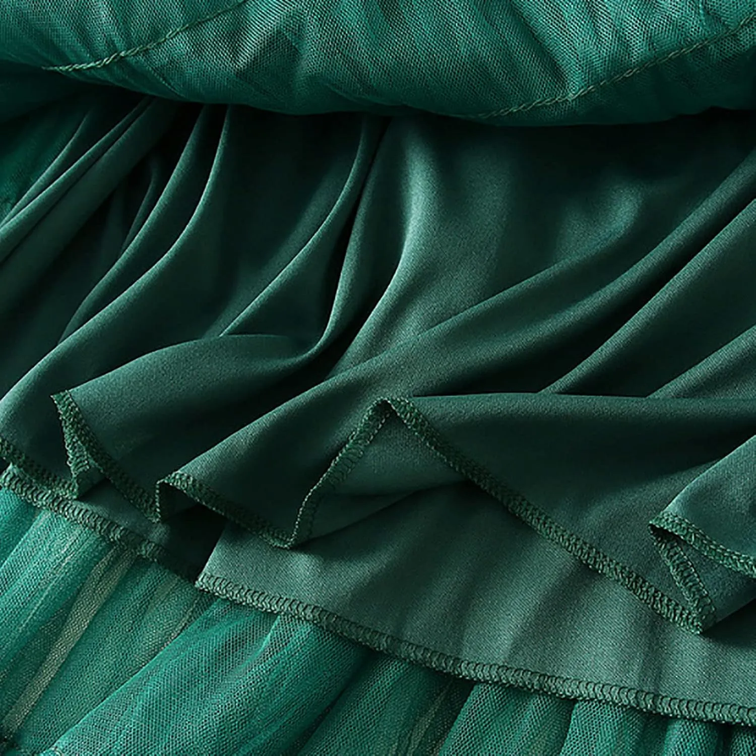 Tutu Skirt for Women Midi Tullu Skirt Bubble Fairy Skirt High Waisted Long Skirt A Line Tiered Tutus Puffy Maxi Skirt