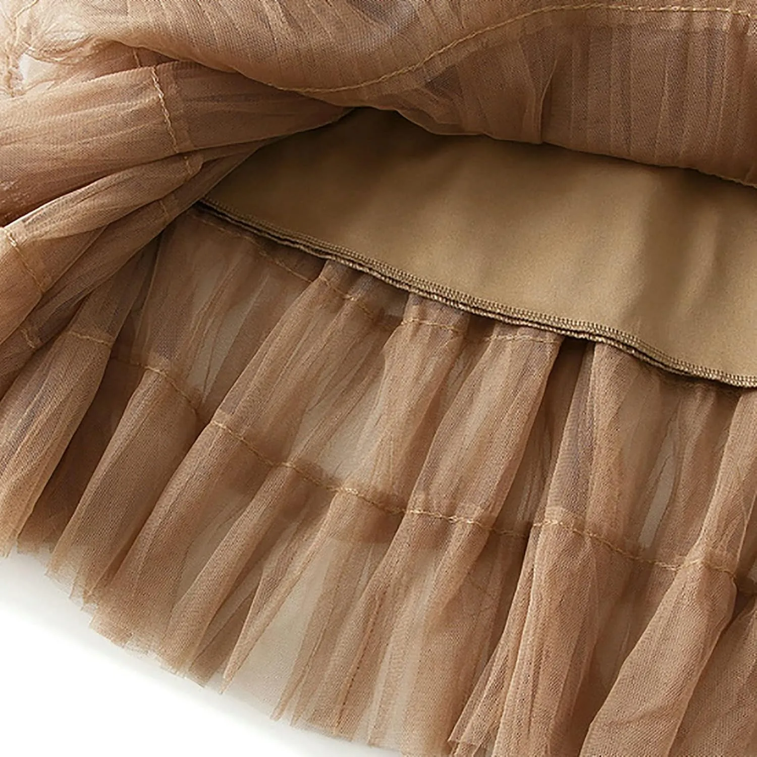 Tutu Skirt for Women Midi Tullu Skirt Bubble Fairy Skirt High Waisted Long Skirt A Line Tiered Tutus Puffy Maxi Skirt