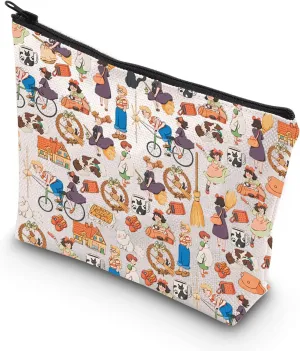 VAMSII Animated Movie Inspired Makeup Bag - Black Cat Magic Girl Gift for Animated Movie Fans (Delivery Service)