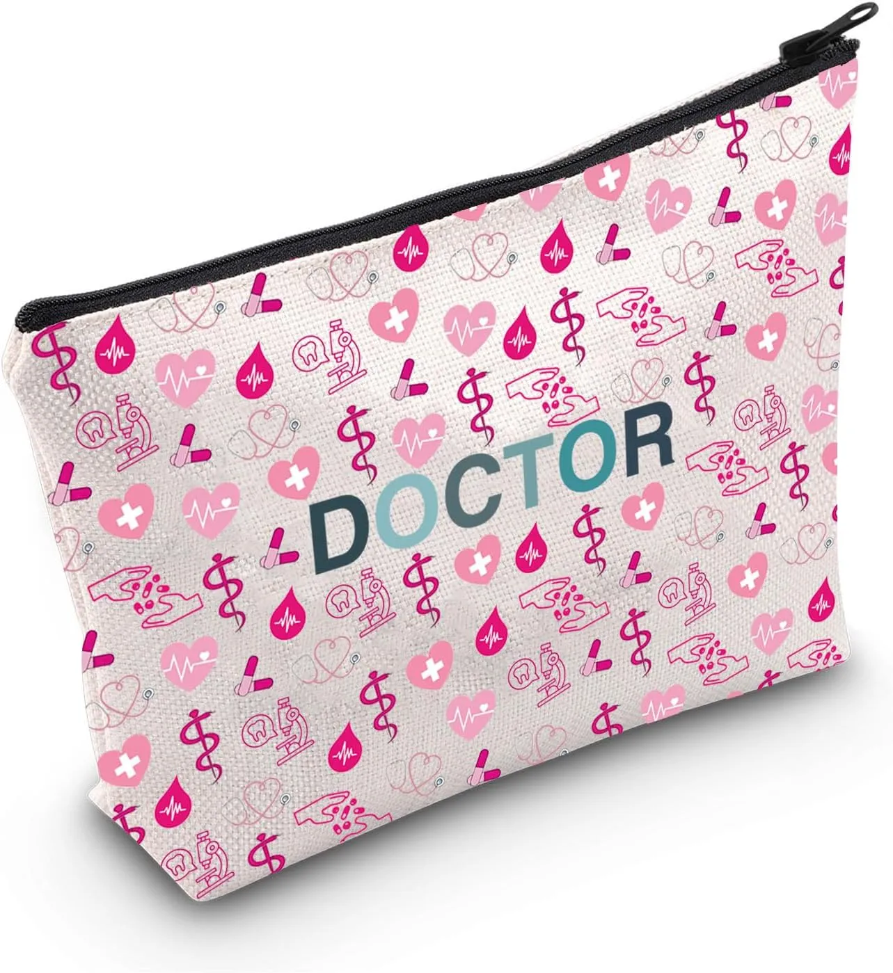 VAMSII Doctor Zipper Pouch Makeup Bag Doctor Thank You Gift Female Doctor Gift (Doctor bag)