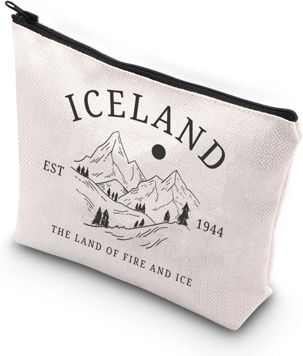 VAMSII Iceland Makeup Bag Iceland Lover Gift Iceland Visiting Gift Iceland Vacation Gift (ICELAND 1944)