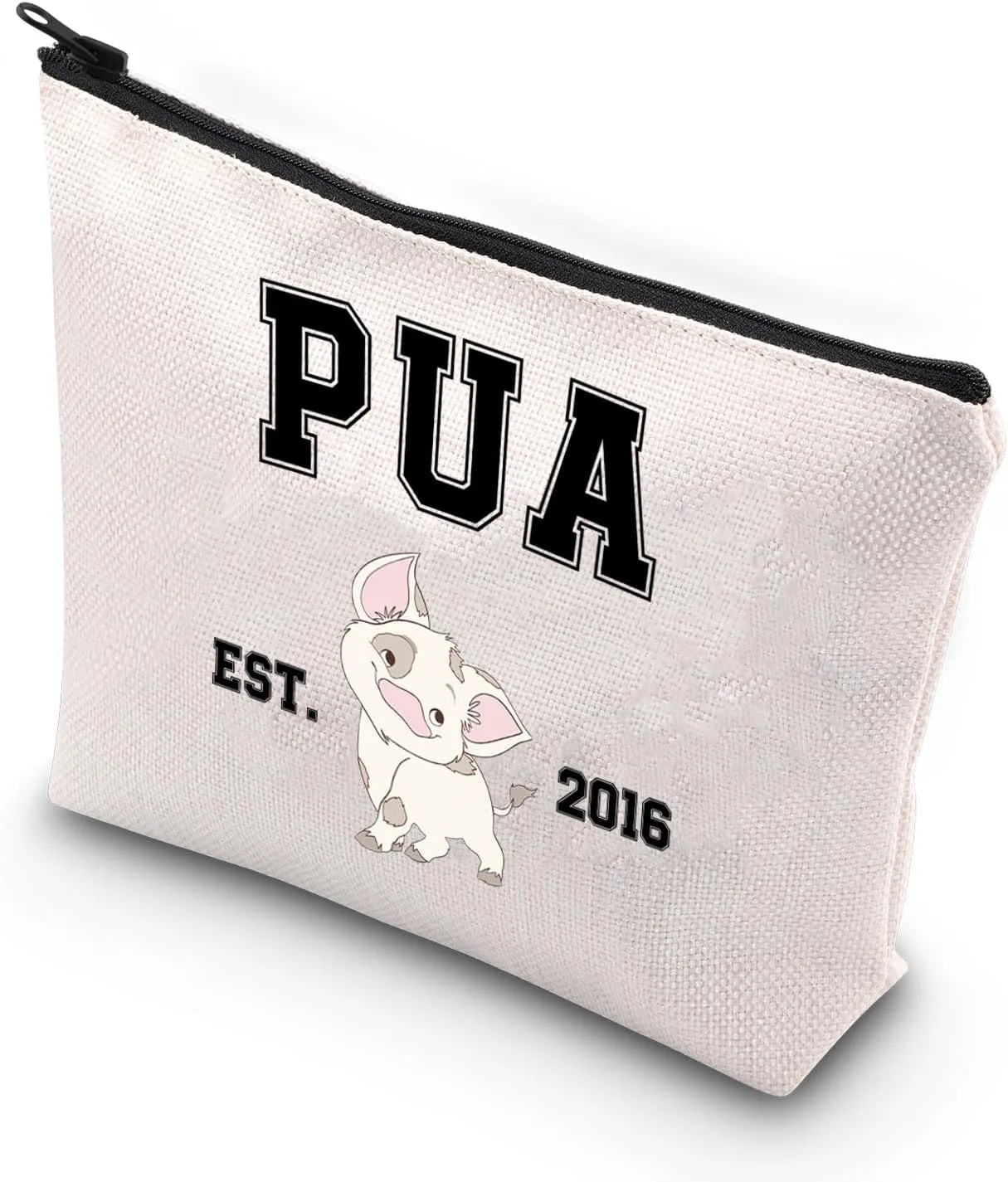 VAMSII Pua Pig Cosmetic Makeup Bag Magic Kingdom Trip Accessory Pouch Pua Est. 2016 Pig Lover Zip Organizer