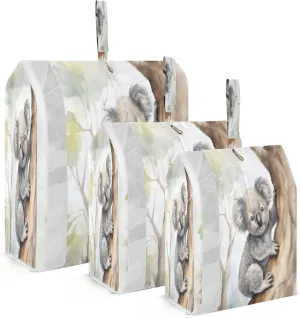 Watercolor Koala Compression Packing Cubes Luggage Organizer Bags for Travel Suitcase Organizer for Travel Accessories