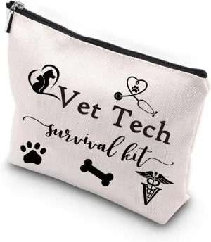 WCGXKO Veterinary Technician Gift Vet Tech Survival Kit Portable Travel Accessories Toiletry Bag Makeup Bag