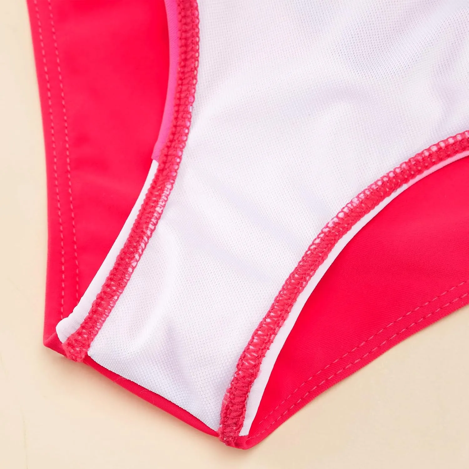 Weixinbuy Toddler Girls Swimsuits Bowknot Bikini Set Bathing Suit Swimwear for Girls 2-12 Years