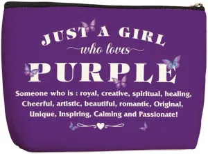Wenboco Purple Accessories Butterfly Gifts - Inspirational Makeup Bag for Women, Mother, Sister, Friends - Travel & Toiletries Bag