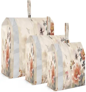 Wildflowers Watercolor Compression Packing Cubes Luggage Organizer Bags for Travel Suitcase Organizer for Women Travel Accessories