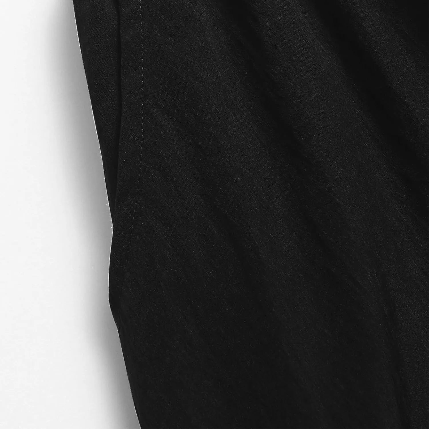 Women Casual Midi Skirts 2025 Summer Trendy Solid Color Elastic Waist Flowy A-Line Versatile Skirt with Pocket