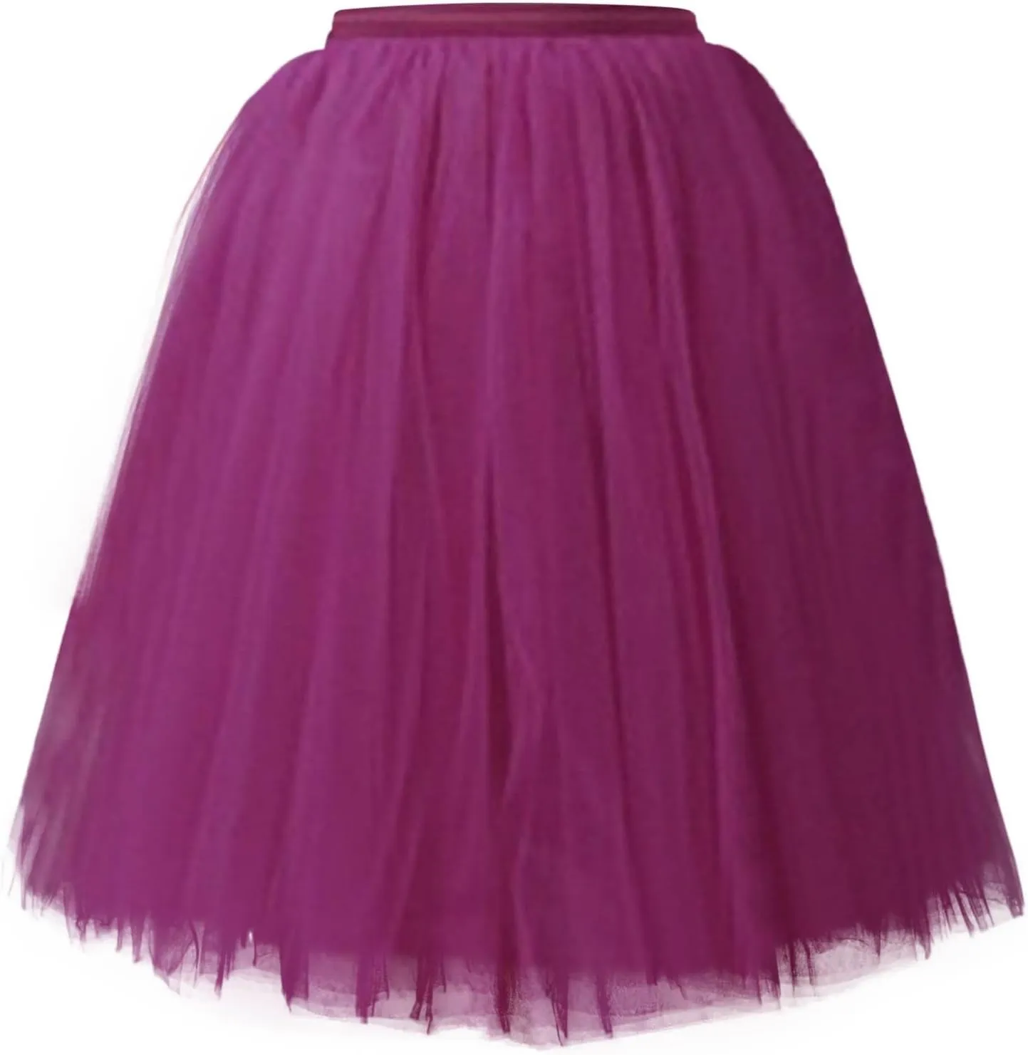 Women Midi Skirts Fashion High Knee Skirt Pleated Length Skirt Dancing Womens Adult Skirt A Line Tulle Skirts