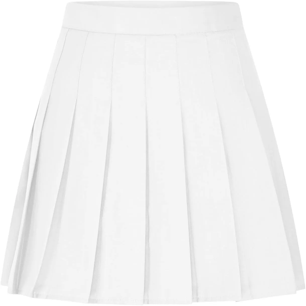Women Pleated Skirt High Waisted Athletic Golf Tennis Skorts with Shorts Solid Color Fashion Prom Homecoming Skirts