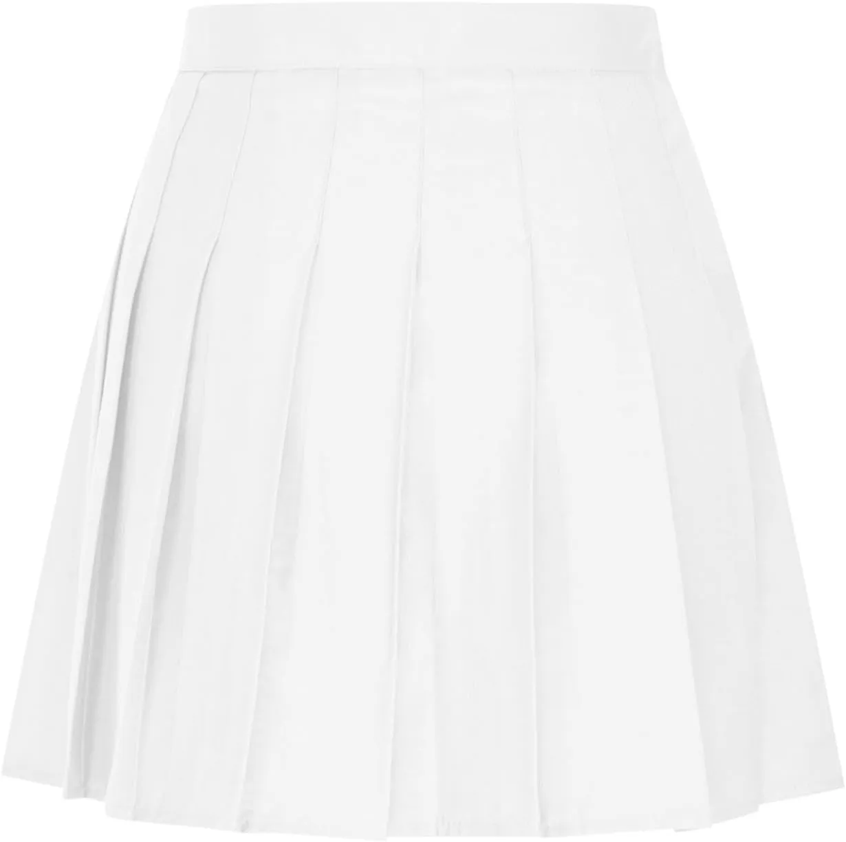 Women Pleated Skirt High Waisted Athletic Golf Tennis Skorts with Shorts Solid Color Fashion Prom Homecoming Skirts