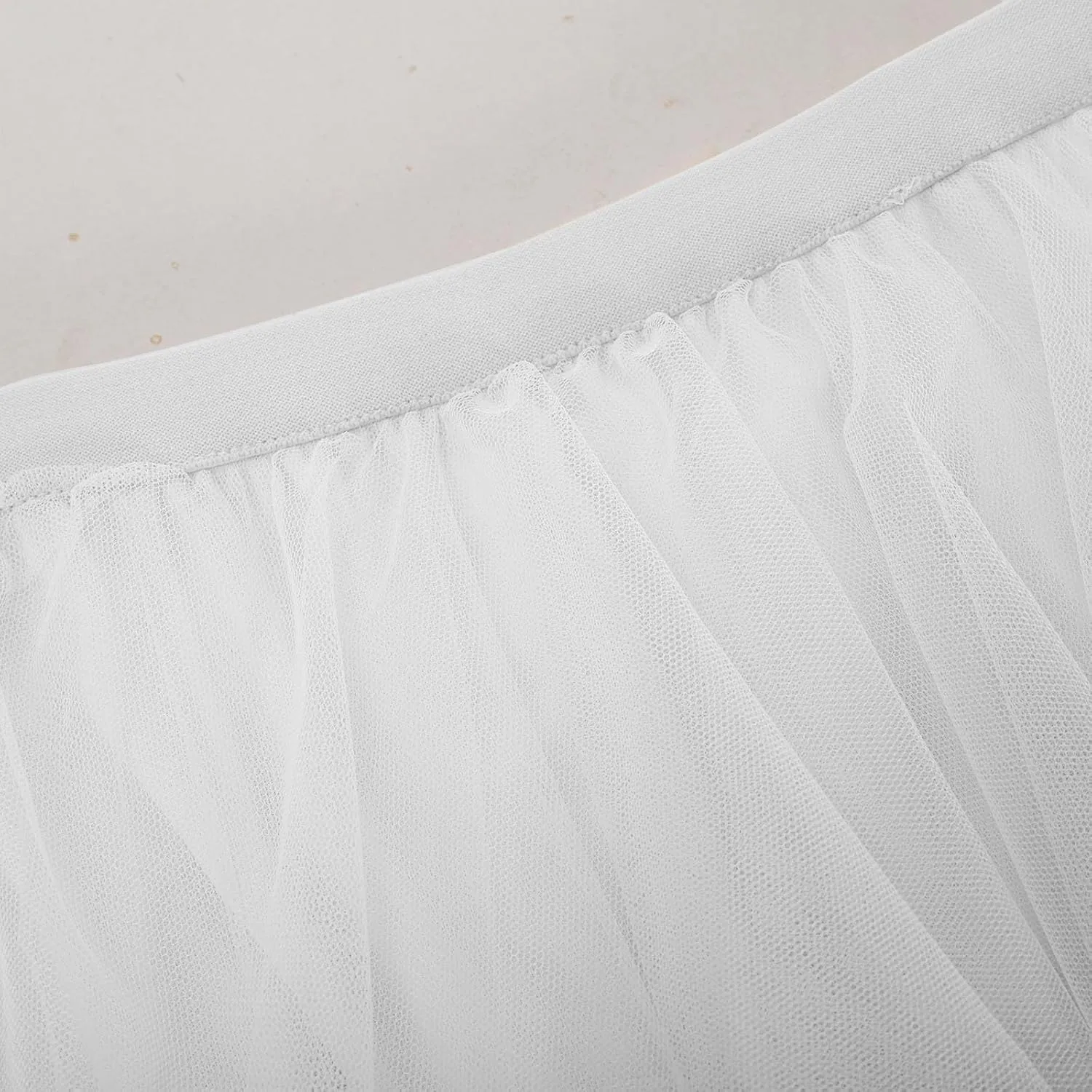 Women's Casual Irregular Cake Skirt Mid-Length High-Waisted Gauze Skirts Midi Elastic Flowy A-Line Mesh Tutu Skirts