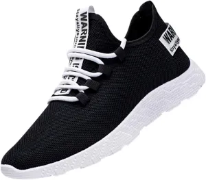 Women's Fashion Sneaker Non Slip Breathable Lightweight Comfortable Lace Up Womens Running Shoes Arch Support Loafers Women White Shoes for Women Sneakers