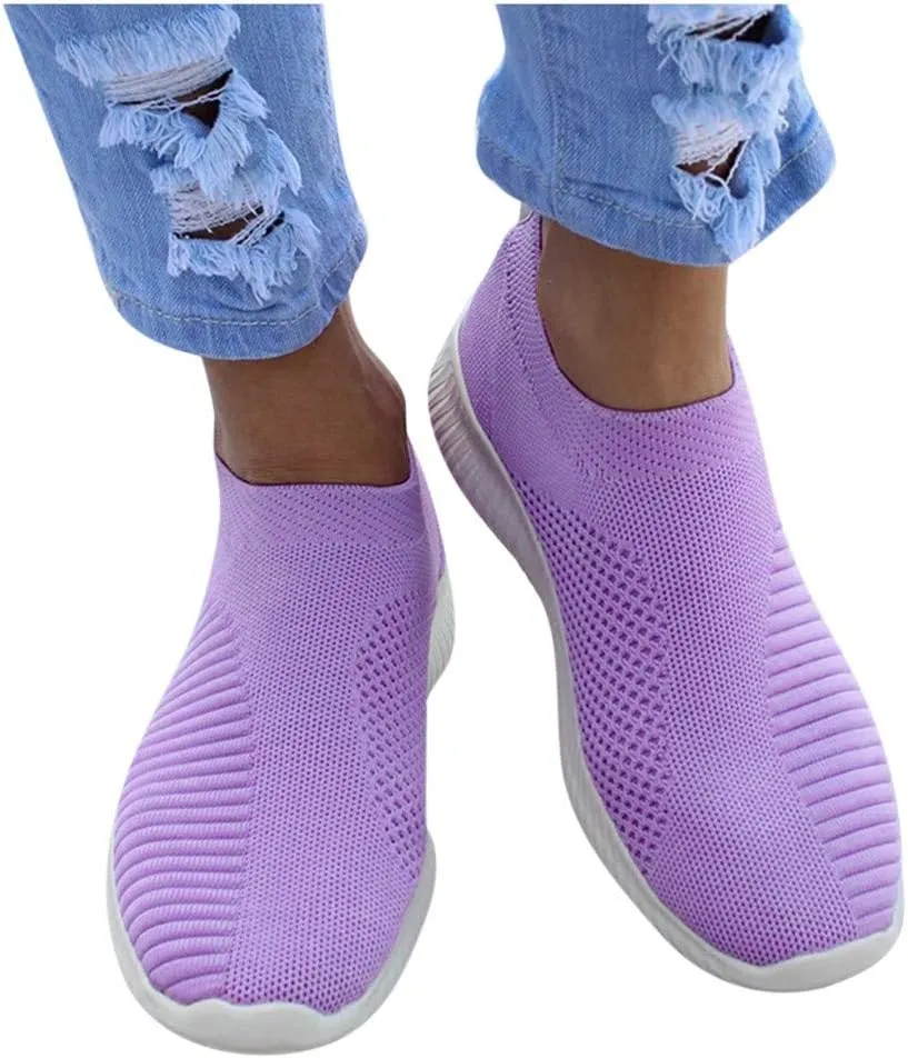 Women's Fashion Sneaker Non Slip Breathable Lightweight Comfortable Lace Up Womens Running Shoes Arch Support Loafers Women White Shoes for Women Sneakers