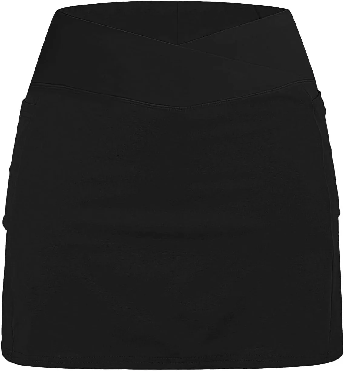 Womens Golf Pleated Tennis Skirts Solid Color Style Culottes Skinny Mid Waisted Athletic Sport Fashion Short Skirts
