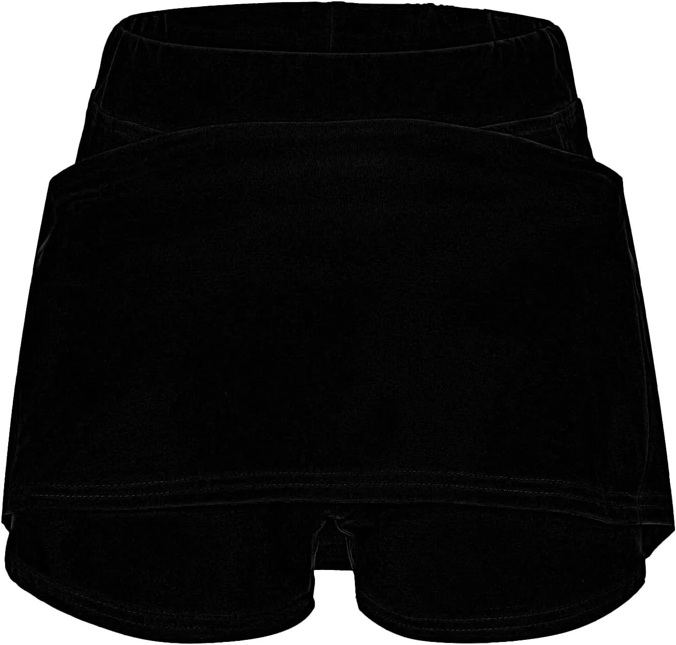 Womens Golf Pleated Tennis Skirts Solid Color Style Soft Culottes Skinny Mid Waisted Athletic Sport Short Skirts