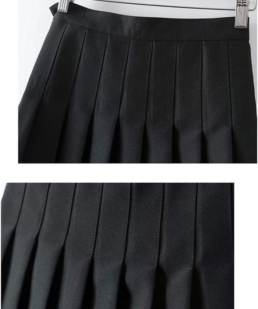 Women's Novelty Skirts Casual Solid Versatile Pleated Skirt High Waisted Cozy Mini Skirts Slim Fit Zipper Pencil Skirts