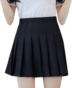 Women's Novelty Skirts Casual Solid Versatile Pleated Skirt High Waisted Cozy Mini Skirts Slim Fit Zipper Pencil Skirts